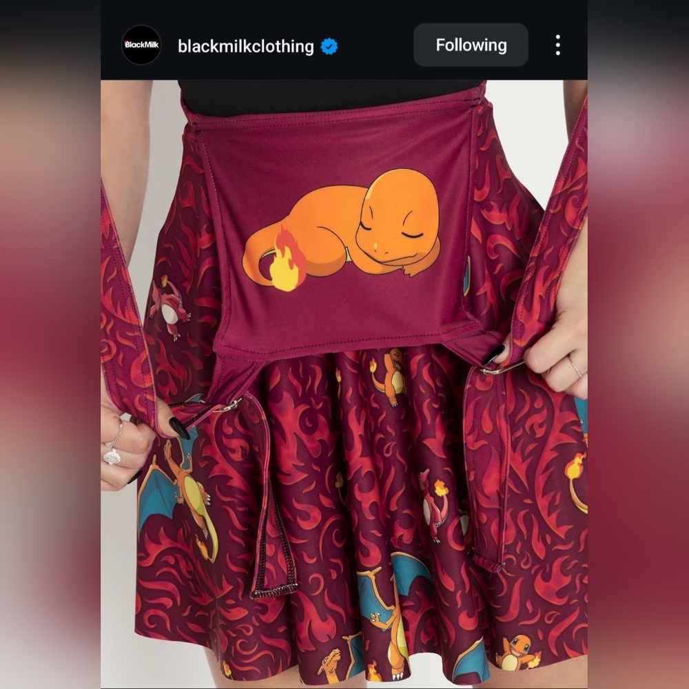 Blackmilk Charmander Apron Dress